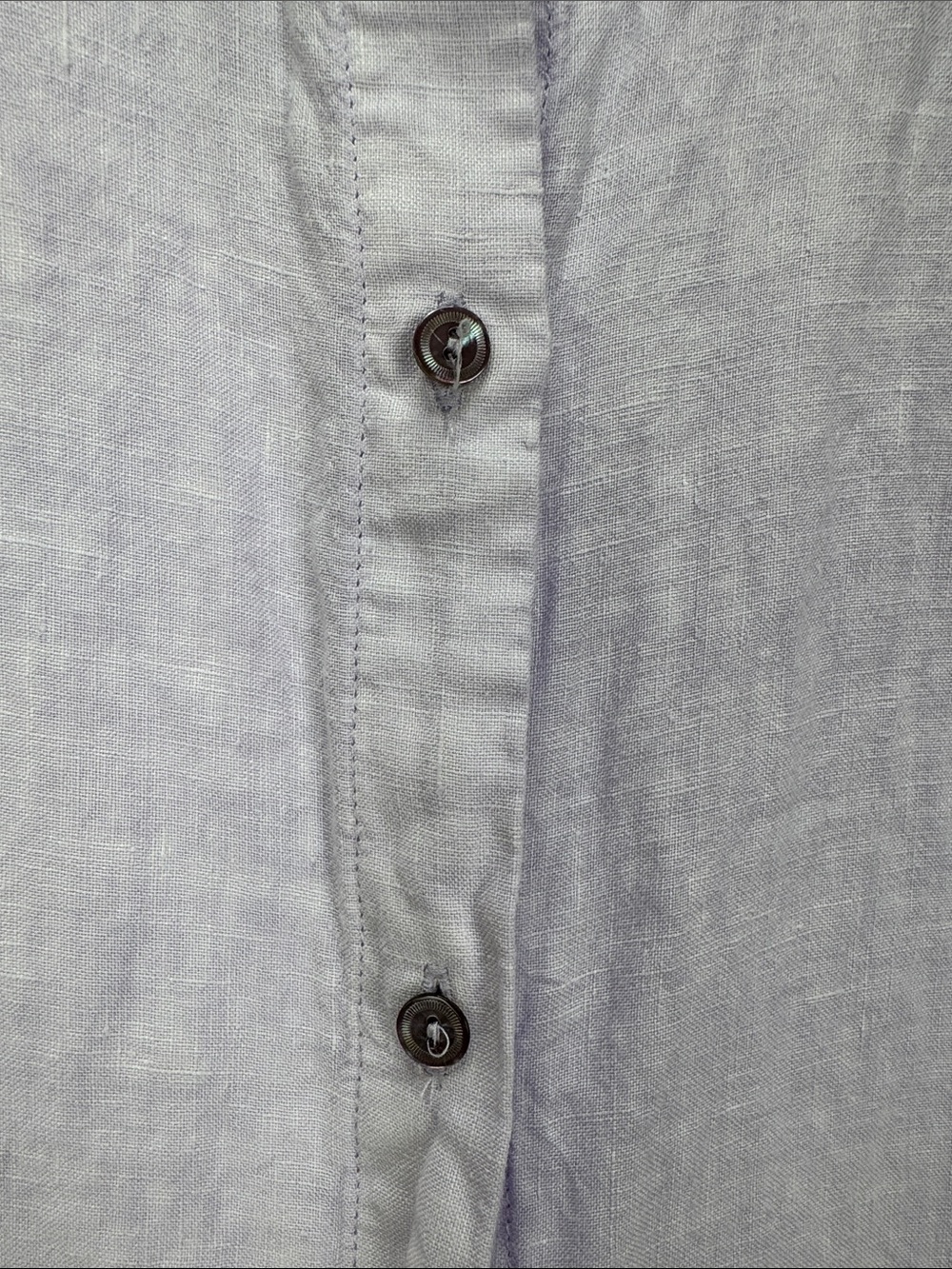 Eileen Fisher Lavender Linen Sleeveless Button Front Tunic Top Size S/P - Picture 6 of 10